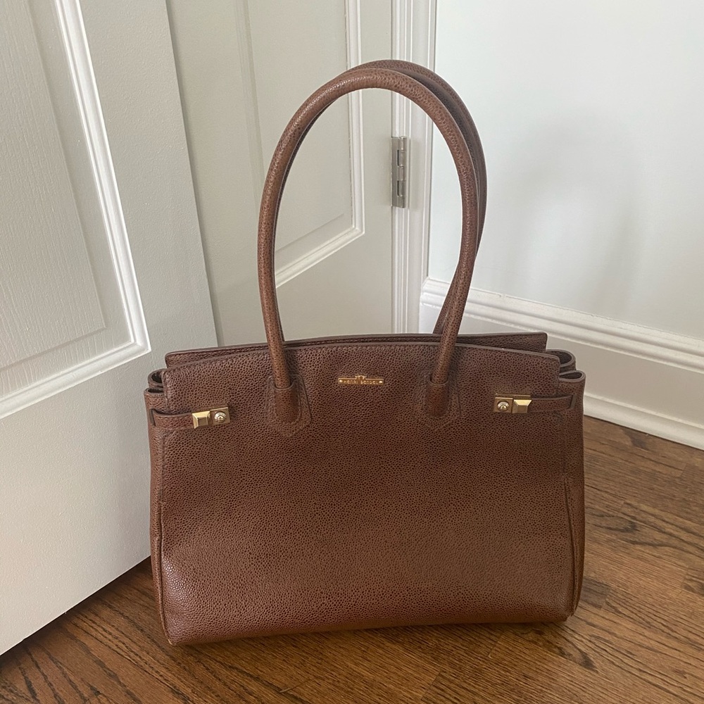 Henri Bendel camel/cognac tote bag